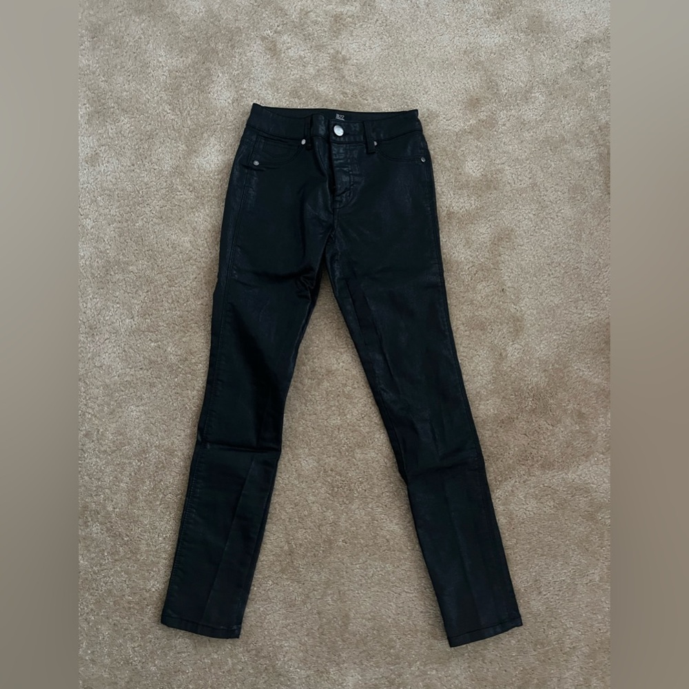 1822 black shimmer denim pants
